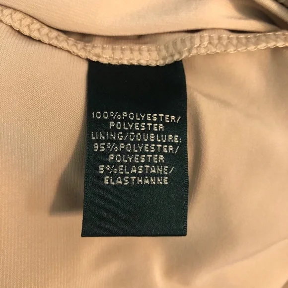 Lauren Ralph Lauren Metallic Gold Dress Size 6 - Picture 12 of 14